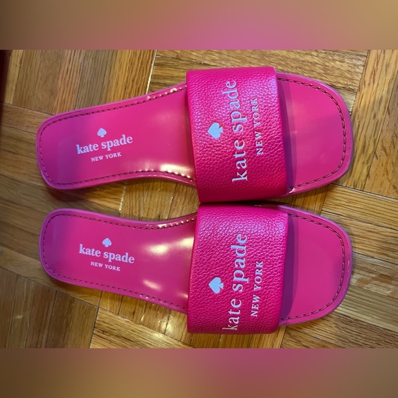 Kate Spade set of 2 - Pink Bag and Sandal Slides Size 7 - NWT - Picture 4 of 4